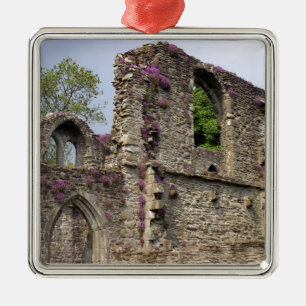 Great Britain, United Kingdom, Scotland. Ruins 2 Metal Ornament