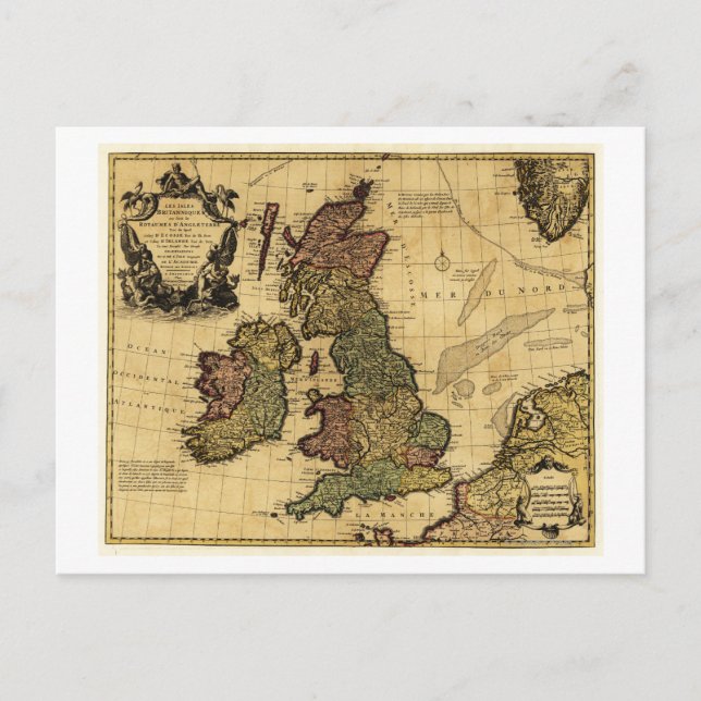 Great BritainPanoramic MapGreat Britain Postcard (Front)