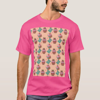 great british bake off pattern cupcake Graphic T-Shirt