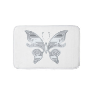 great butterfly design bath mat