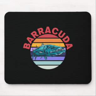 Great Byrracuda Cuda Fishing Wildlife Saltwater Fi Mouse Pad