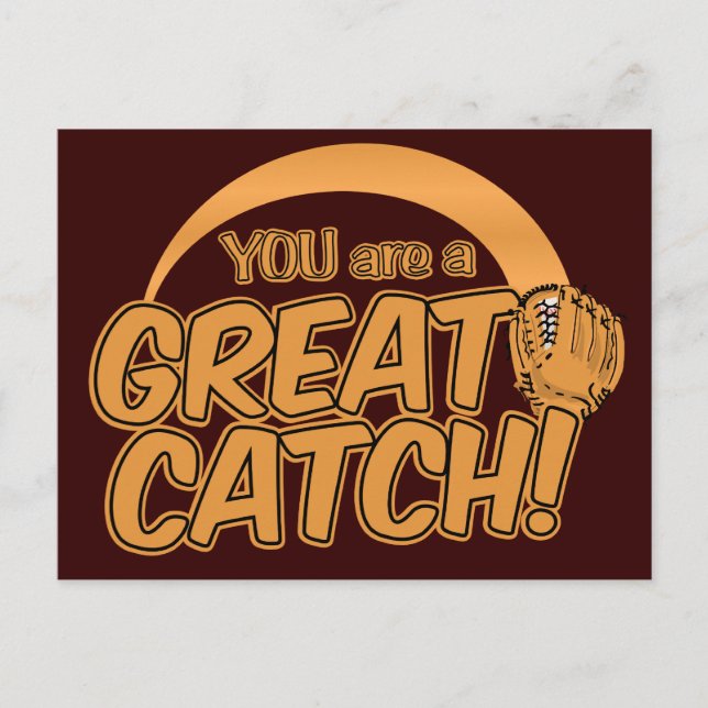GREAT CATCH!  custom postcard (Front)