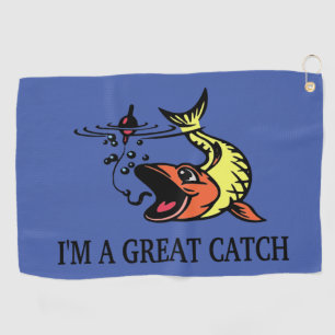 Great Catch (Yellow/Orange) V2 Golf Towel