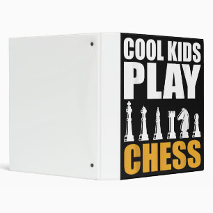 Great Chess Kids Chess Piece Girls Boys Binder