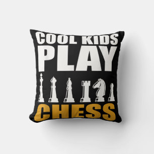 Great Chess Kids Chess Piece Girls Boys Throw Pillow