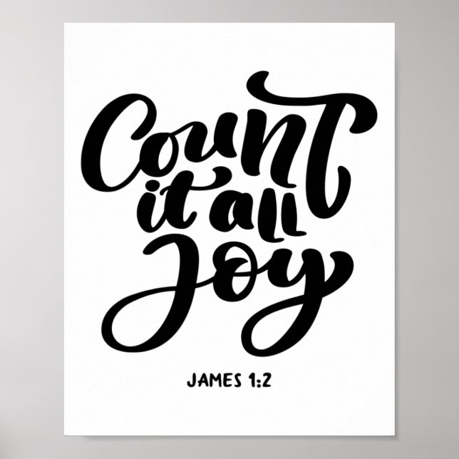 Great Christian count It All Joy  Poster (Front)