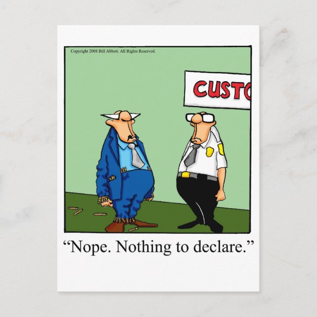 Great Cigar Gift With a Sense of Humour! Postcard (Front)