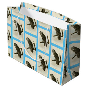 Great Cinereous Owl from Audubon Birds of America Large Gift Bag