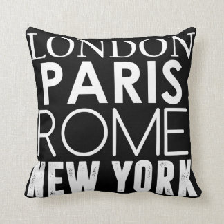 Great Cities of the World Throw Pillow