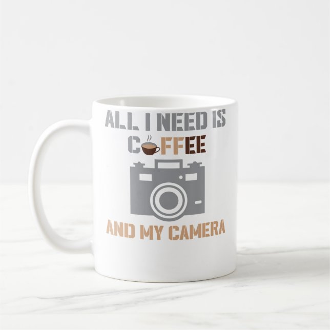 Great Coffee And Photography Lover Camera Mug (Left)