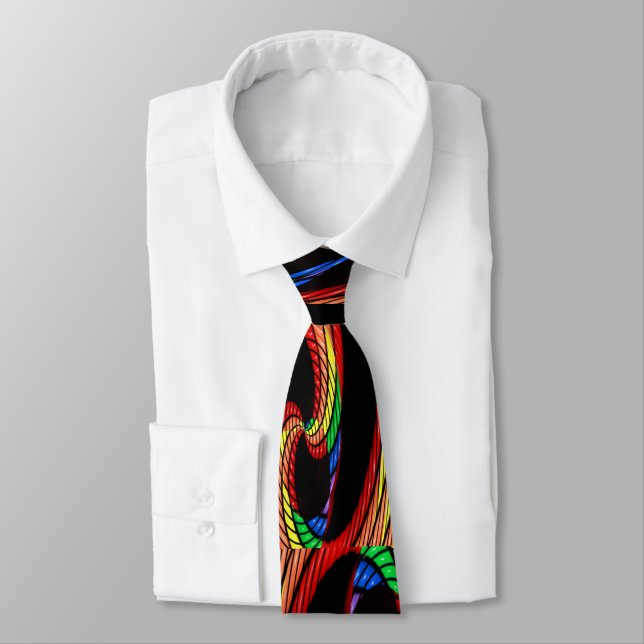 great colour swirls tie (Tied)