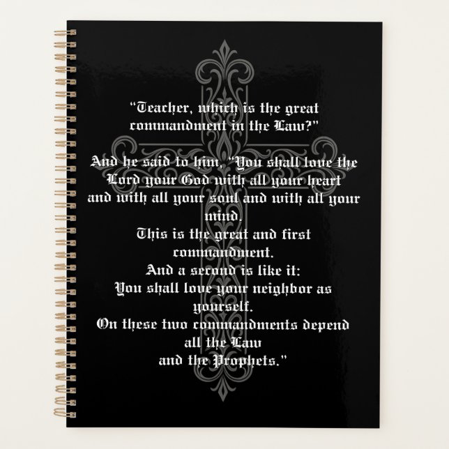 Great Commandments Planner (Front)