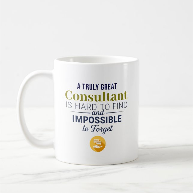 Great Consultant Personalized Name Gift Coffee Mug (Left)