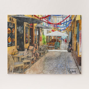 Great Conversations in Nazare, Portugal Jigsaw Puzzle