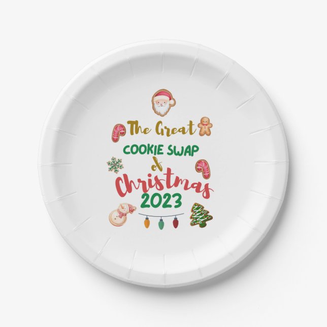 Great Cookie Swap of Christmas 2023 - Plates (Front)