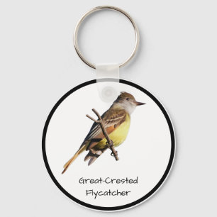 Great-Crested Flycatcher Keychain