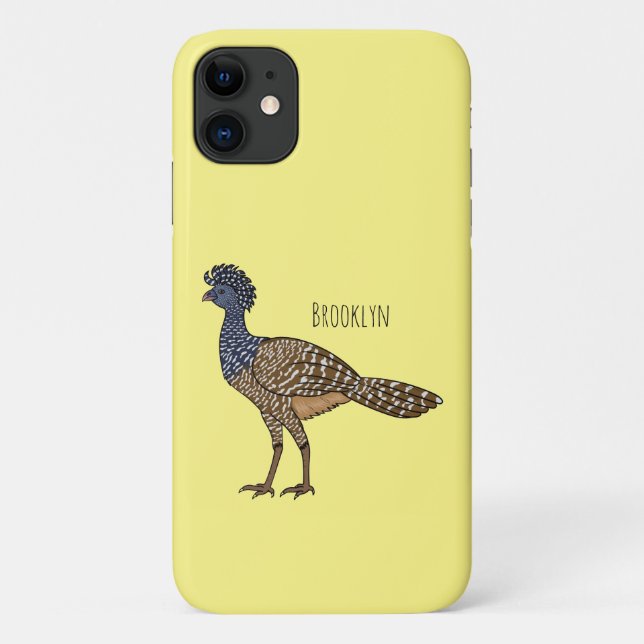 Great curassow bird cartoon illustration  Case-Mate iPhone case (Back)