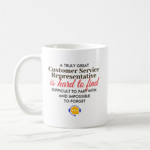 Great Customer Service Rep Personalized Name Gift Coffee Mug