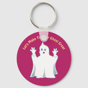 Great Cute Trumpy Ghost Keychain