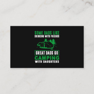 Great Dads Camping With Daughters Business Card