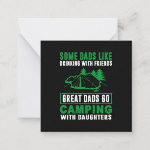 Great Dads Camping With Daughters Card