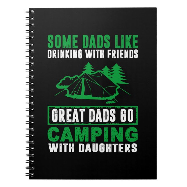Great Dads Camping With Daughters Notebook (Front)