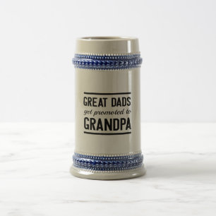 Great Dads Get Promoted To Grandpa Beer Stein