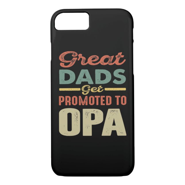Great Dads Get Promoted To Opa Gift Men Case-Mate iPhone Case (Back)