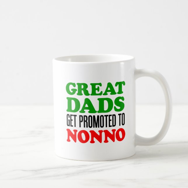 Great Dads Promoted To Nonno Coffee Mug (Right)