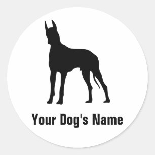 Great Dane グレート・デーン Classic Round Sticker