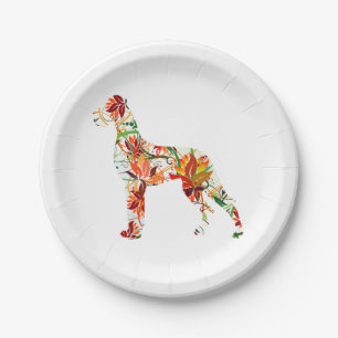 Great Dane Abstract Paper Plate