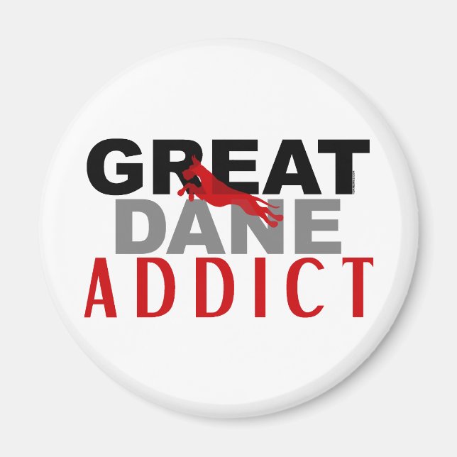 Great Dane Addict Magnet (Front)