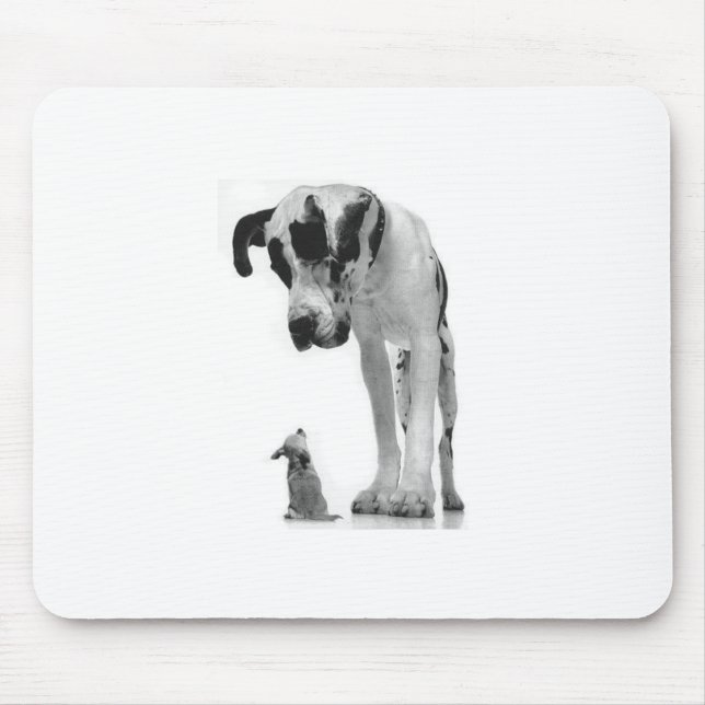 great-dane-and-chihuahua1 mouse pad (Front)