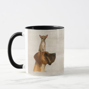 Great Dane and Chihuahua 2 Mug