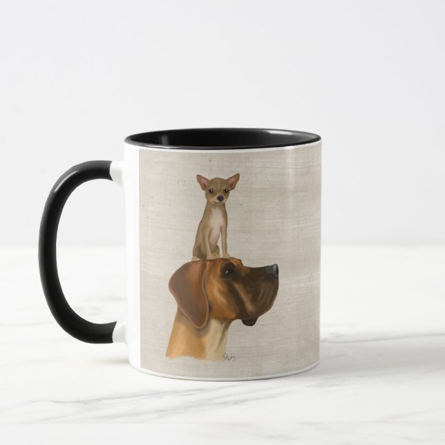 Great Dane and Chihuahua 2 Mug (Left)