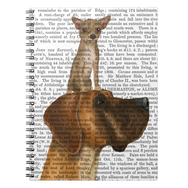 Great Dane and Chihuahua Notebook (Front)