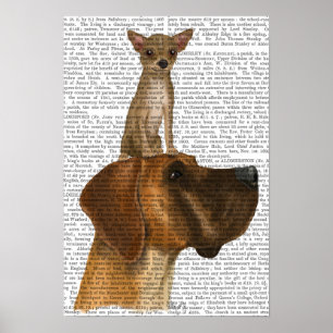 Great Dane and Chihuahua Poster