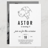 Great Dane Birthday Invitation