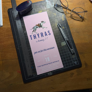 Great Dane Birthday Invitation with Photo