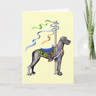 Great Dane Black Carousel UC - Customized Card