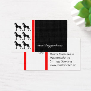 Great Dane Black Red