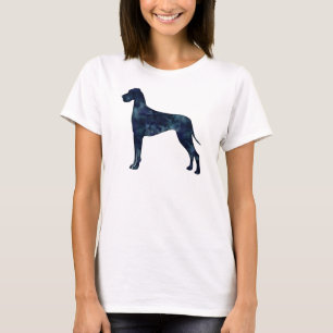 Great Dane Black Watercolor Silhouette T-Shirt