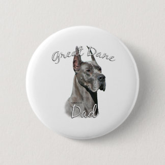 Great Dane (blue) Dad 2 Inch Round Button