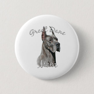 Great Dane (blue) Mom 2 Inch Round Button