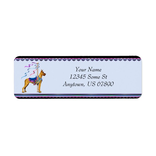 Great Dane Brindle Carousel Labels (Front)