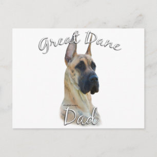 Great Dane (brindle) Mom 2 Postcard