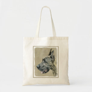Great Dane (Brindle) Painting - Original Dog Art Tote Bag