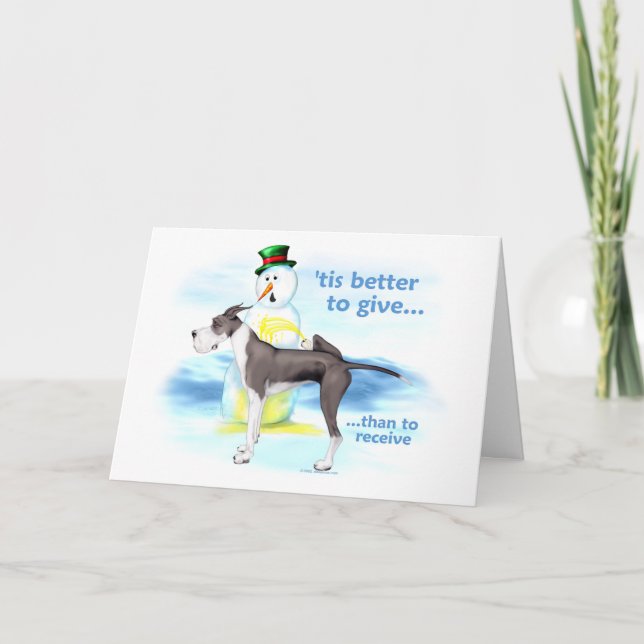 Great Dane BTG Mantle Holiday Card (Front)