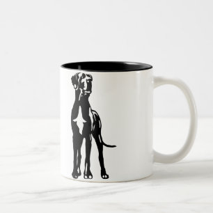 Great Dane Buddys Two-Tone Coffee Mug