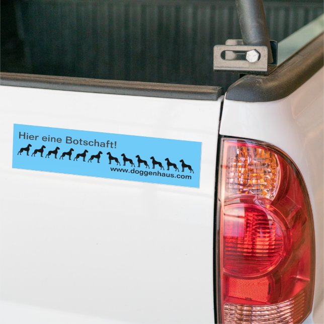 Great Dane bumper sticker personalized (On Truck)